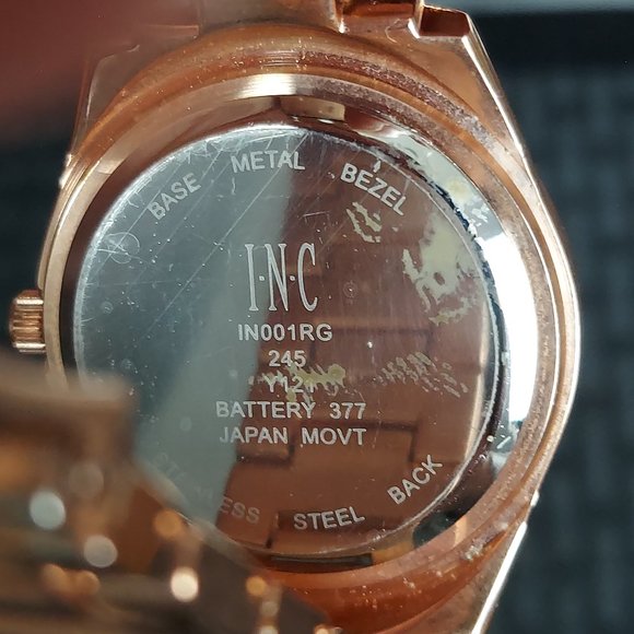 NIB INC INTERNATIONAL CONCEPTS ROSE GOLD-TONE BRACELET WATCH - Picture 12 of 16